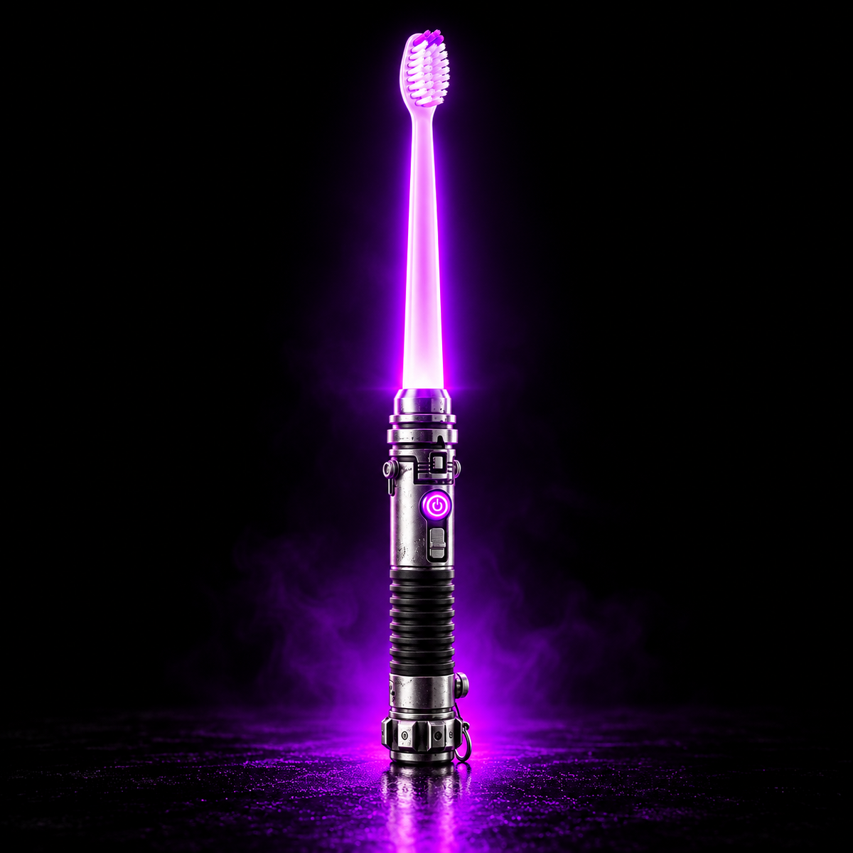 Galactic Glow Toothbrush – LED Light-Up Manual Toothbrush