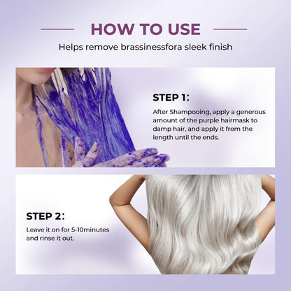 KeratinMask: Farve Og Dybde Reparationslilla Keratin Toning Harmaske