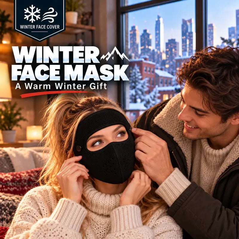 ❄️ Stay Warm All Winter – 2-in-1 Fleece Face Mask with Detachable Goggles