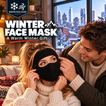 ❄️ Stay Warm All Winter – 2-in-1 Fleece Face Mask with Detachable Goggles