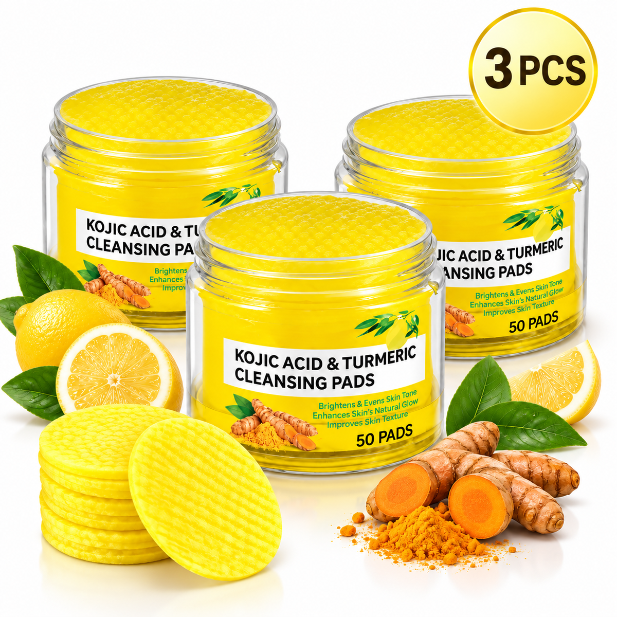 Kojic Acid and Turmeric Cleansing Pads
