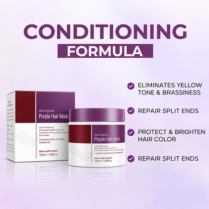 KeratinMask: Farve Og Dybde Reparationslilla Keratin Toning Harmaske
