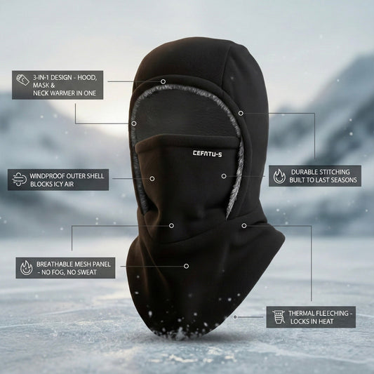 🔥 Christmas Special ❄️ 2026 Winter 3-in-1 Thermal Fleece Balaclava 💥