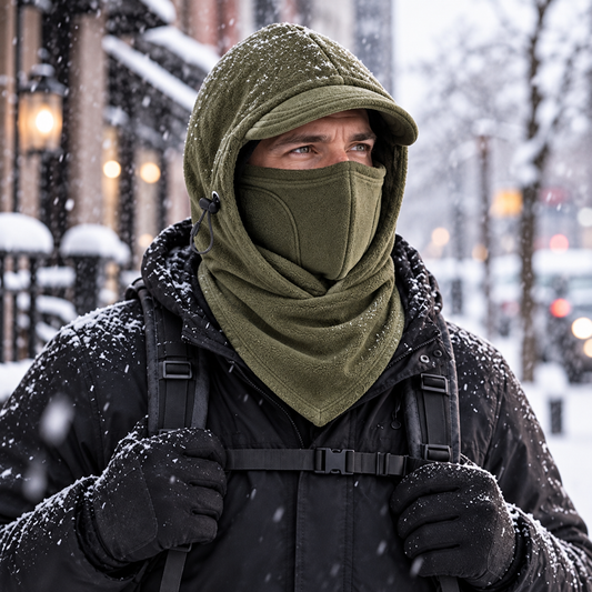 🔥Last Day 80% OFF🔥🥶Fleece Double Layer Integrated Mask Hat🥶