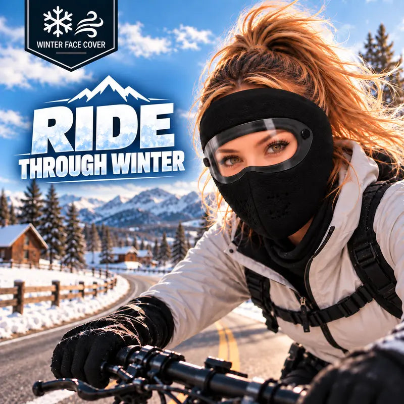 ❄️ Stay Warm All Winter – 2-in-1 Fleece Face Mask with Detachable Goggles