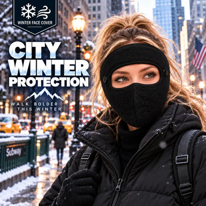 ❄️ Stay Warm All Winter – 2-in-1 Fleece Face Mask with Detachable Goggles