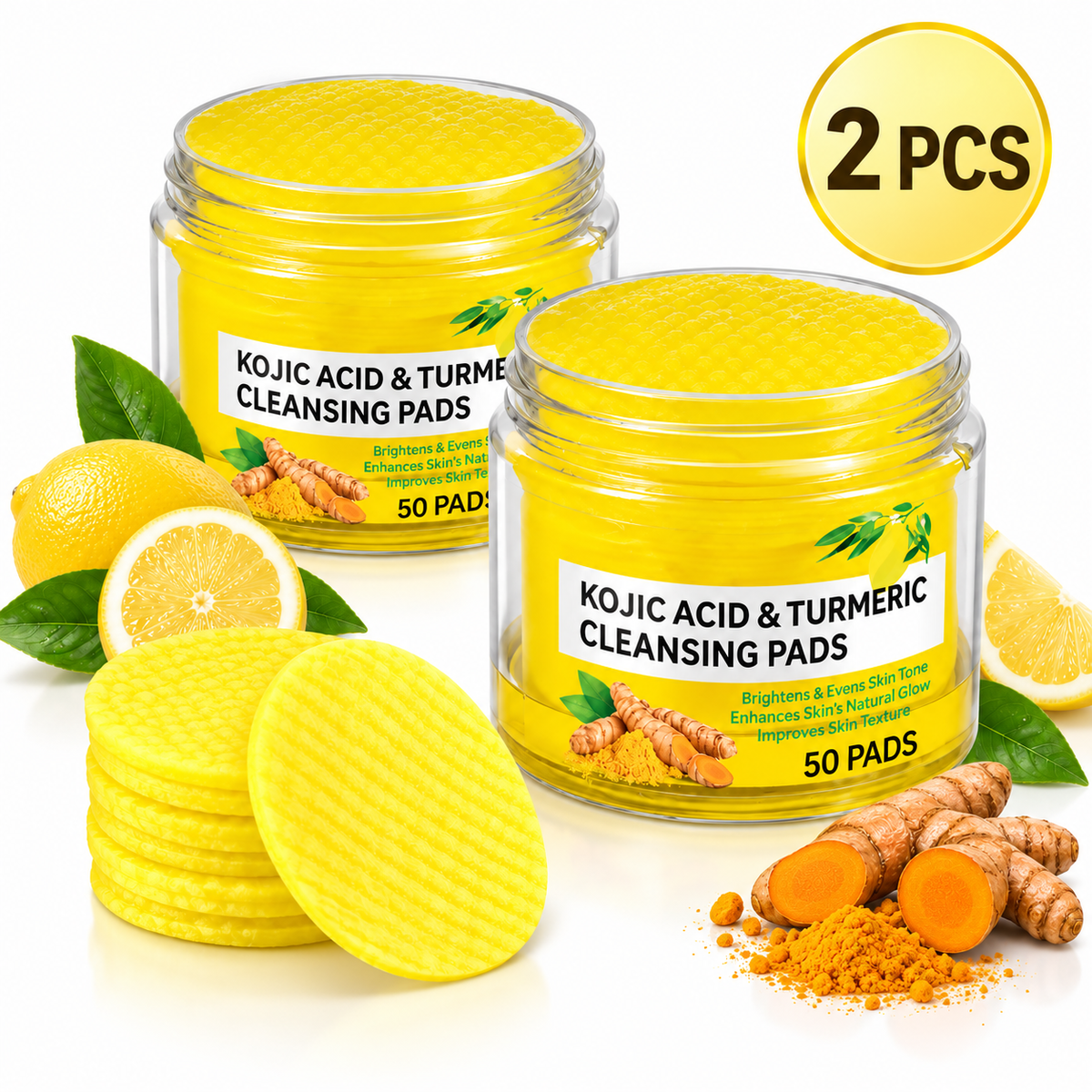 Kojic Acid and Turmeric Cleansing Pads