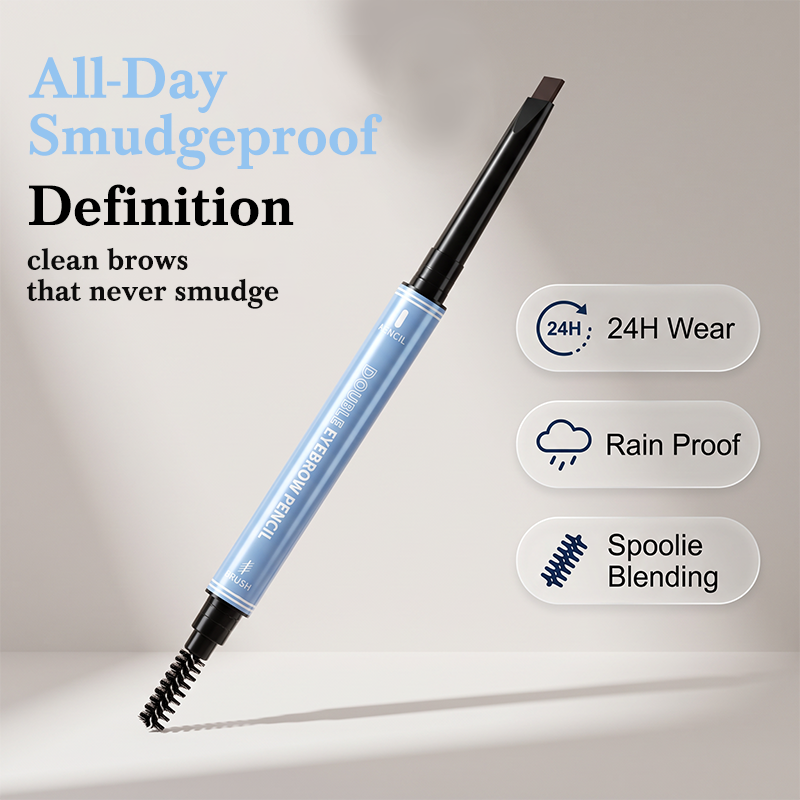 🔥2-in-1 Waterproof Brow Pencil & Gel – Micro-Fine Hair-Like Strokes🖌️