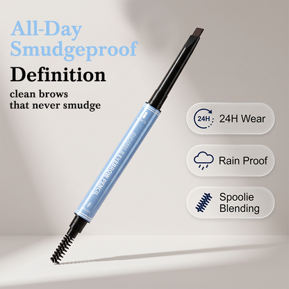 🔥2-in-1 Waterproof Brow Pencil & Gel – Micro-Fine Hair-Like Strokes🖌️