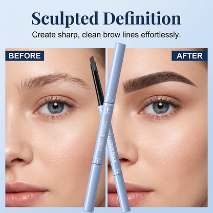 🔥2-in-1 Waterproof Brow Pencil & Gel – Micro-Fine Hair-Like Strokes🖌️