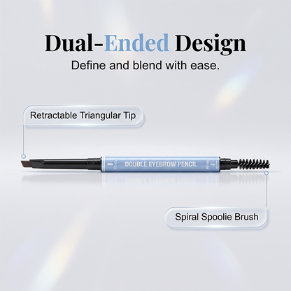 🔥2-in-1 Waterproof Brow Pencil & Gel – Micro-Fine Hair-Like Strokes🖌️