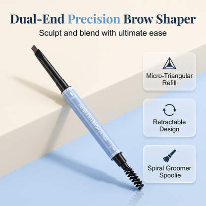 🔥2-in-1 Waterproof Brow Pencil & Gel – Micro-Fine Hair-Like Strokes🖌️