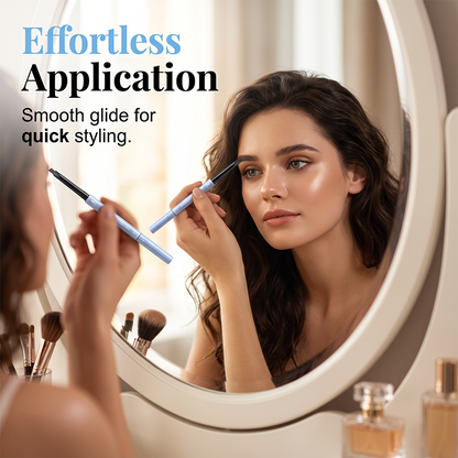 🔥2-in-1 Waterproof Brow Pencil & Gel – Micro-Fine Hair-Like Strokes🖌️