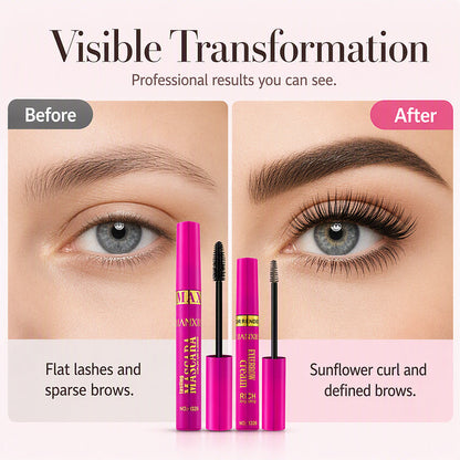 ✨ 2-in-1 Wimpermascara & Wenkbrauwcrème Set – Voor Perfecte Wimpers en Volle Wenkbrauwen ✨