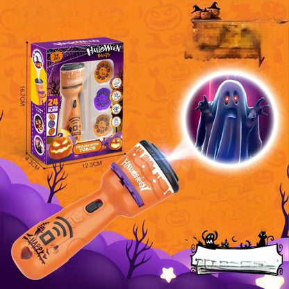 🎃🦇Kids Christmas Halloween Projection Flashlight Toy
